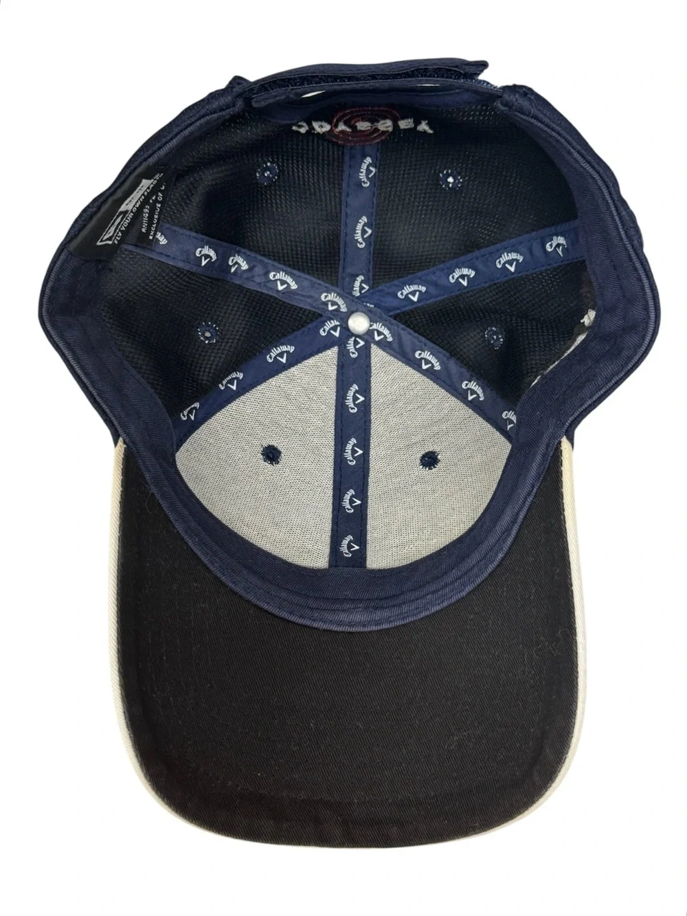 New Era Blue Callaway Odyssey Hex Black Tour Razr Golf Adjustable Strapback Hat
